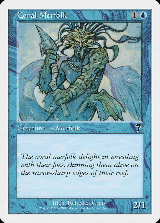 Coral Merfolk (7ED) (66)