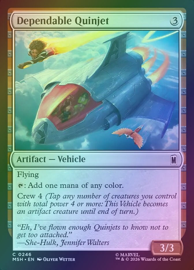 Dependable Quinjet (MSH) (246) / Foil