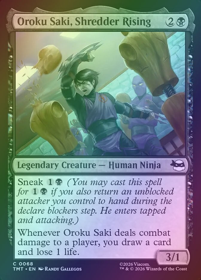 Oroku Saki, Shredder Rising (TMT) (68) / Foil