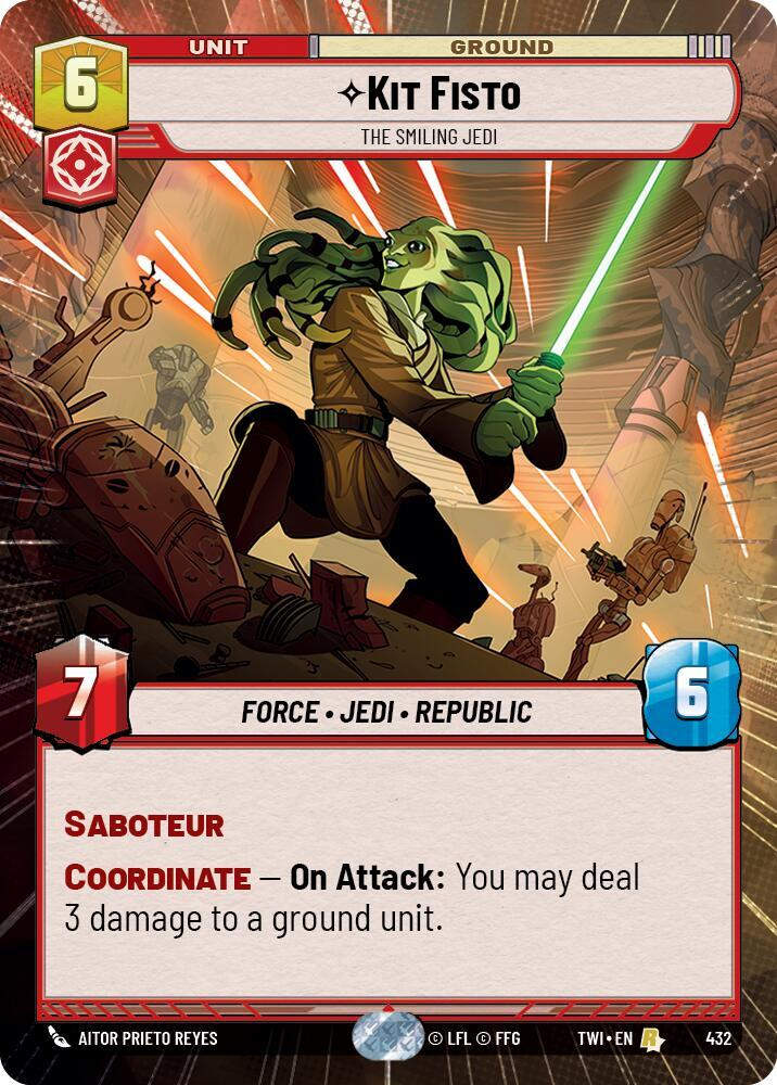 Kit Fisto - The Smiling Jedi (Hyperspace) (TWI) (432) / Foil
