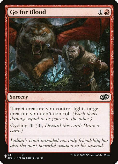 Go for Blood (PLST) (J22-540)