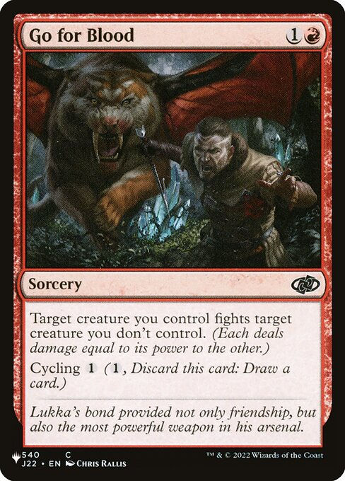 Go for Blood (PLST) (J22-540)