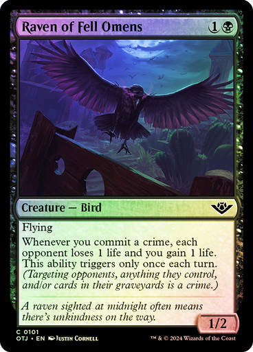 Raven of Fell Omens (otj) (101) / Foil