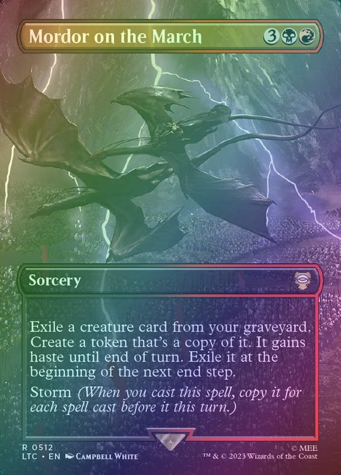 Mordor on the March (LTC) (512) / Borderless / Foil