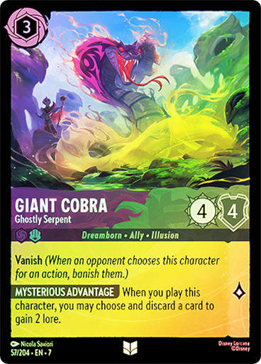Giant Cobra - Ghostly Serpent (LOR_ARC) / Foil
