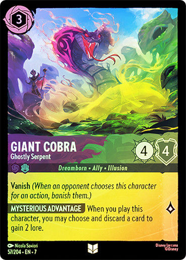 Giant Cobra - Ghostly Serpent (LOR_ARC) / Foil