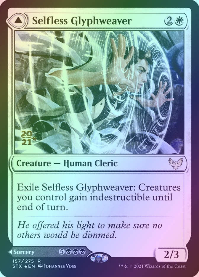 Selfless Glyphweaver // Deadly Vanity (PSTX) (157s) / Foil