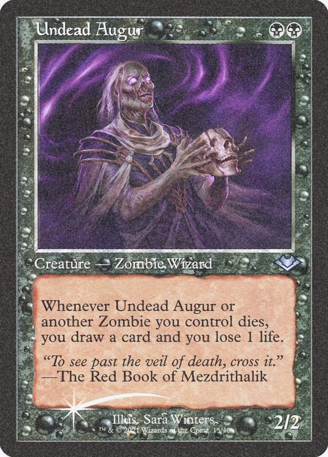 Undead Augur (H1R) (15) / Foil Etched