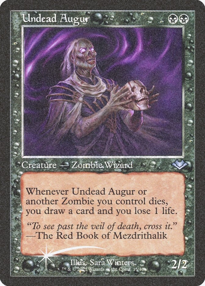 Undead Augur (H1R) (15) / Foil Etched