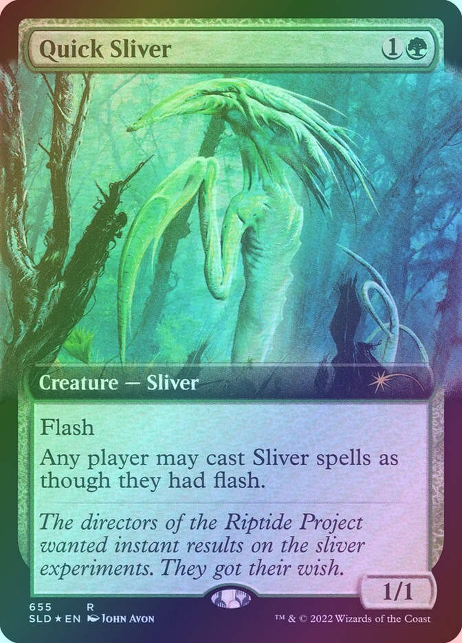 Quick Sliver (SLD) (655) / Extended Art / Foil