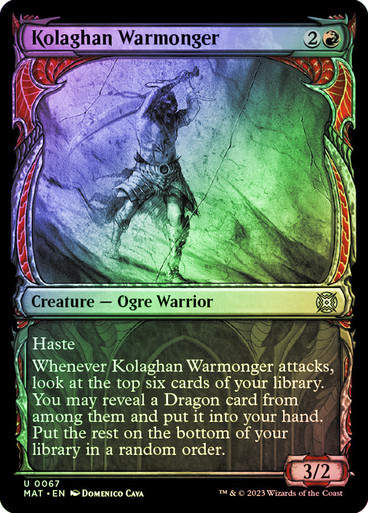 Kolaghan Warmonger (MAT) / Showcase / Foil