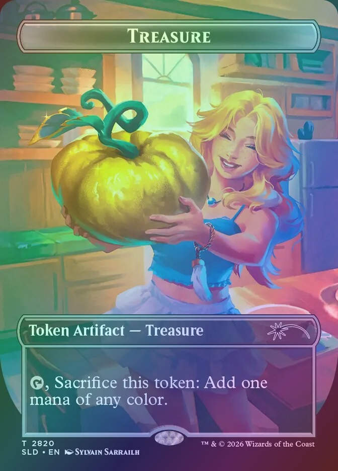 Treasure (SLD) (2820) / Borderless / Foil