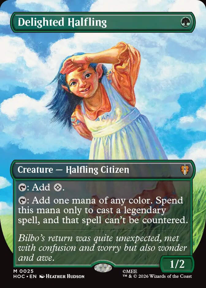 Delighted Halfling (HOC) (25) / Borderless