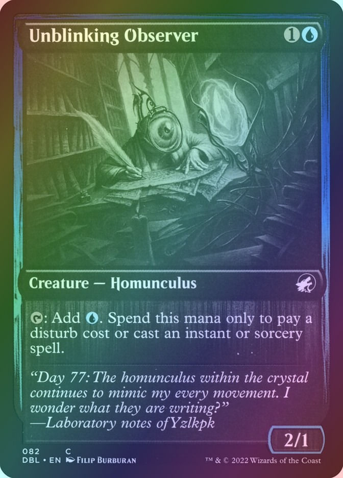 Unblinking Observer (DBL) (82) / Foil