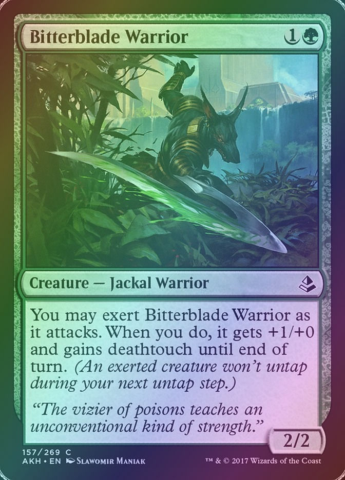 Bitterblade Warrior (AKH) (157) / Foil