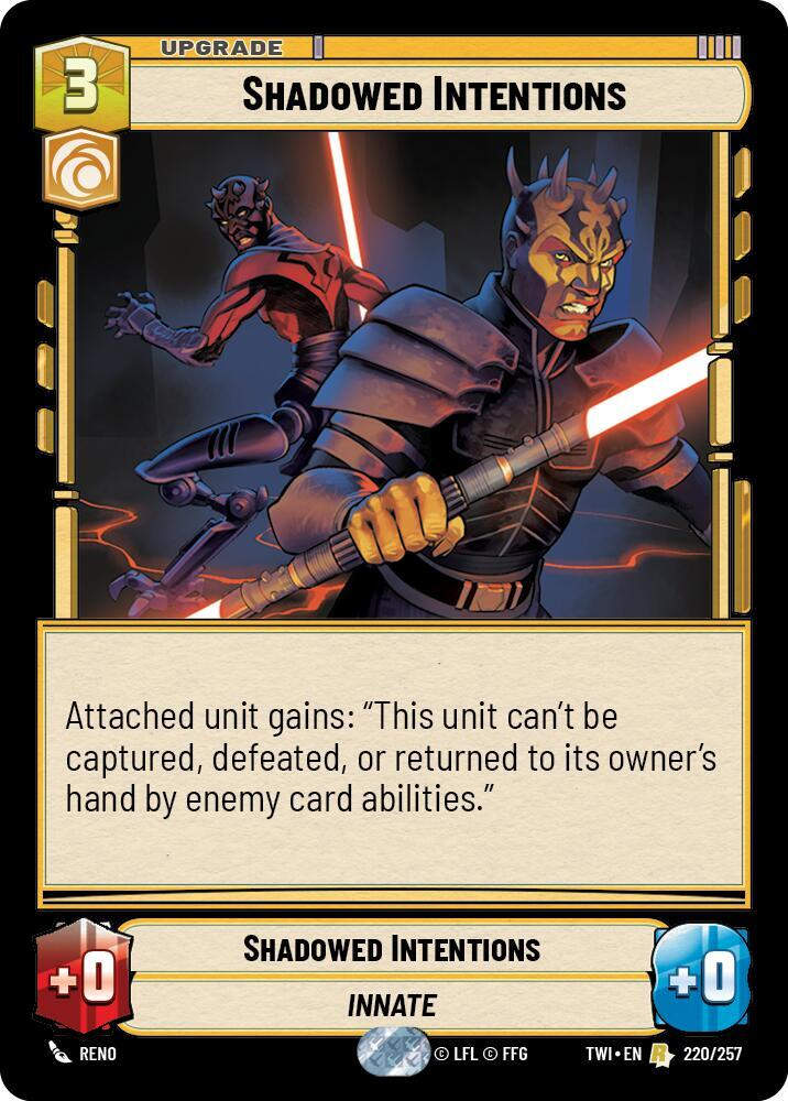 Shadowed Intentions (TWI) (220/257) / Foil