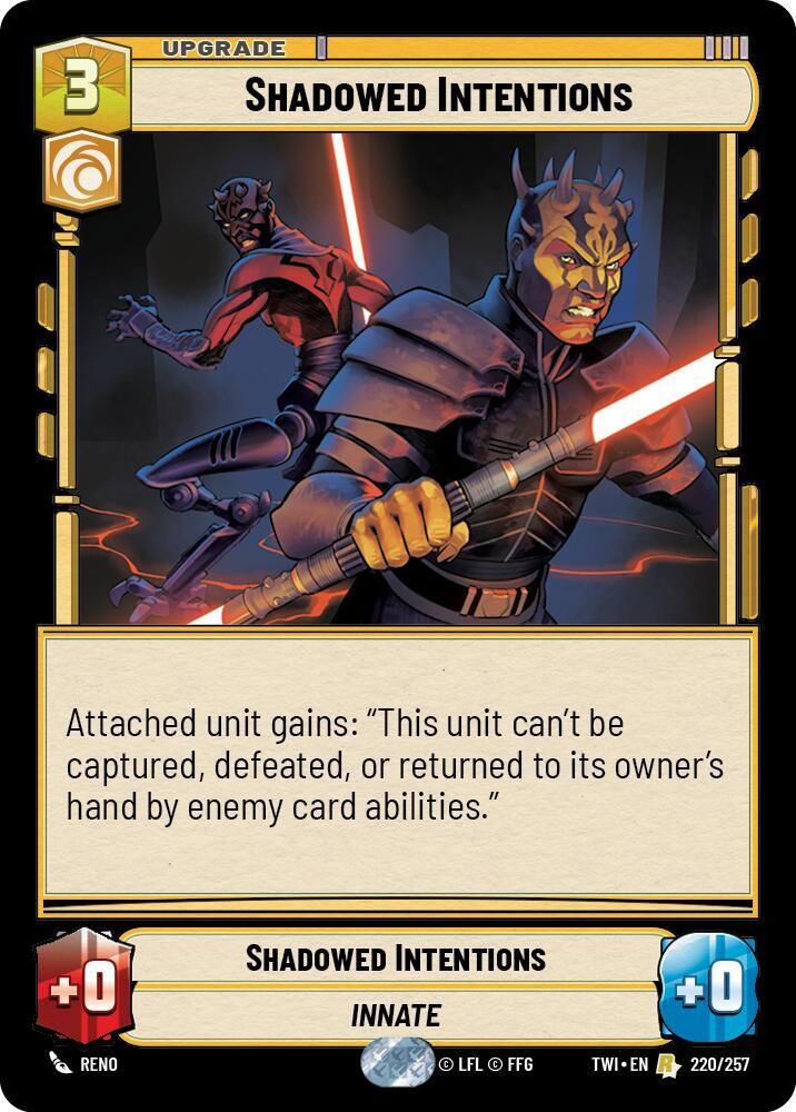 Shadowed Intentions (TWI) (220/257) / Foil
