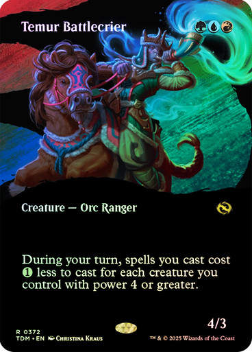 Temur Battlecrier (TDM) (372) / Foil / Showcase BL
