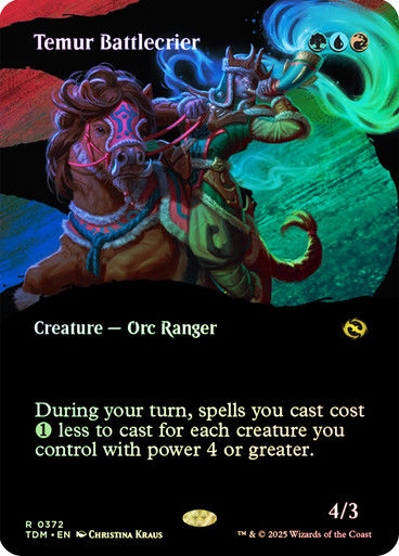 Temur Battlecrier (TDM) (372) / Foil / Showcase BL
