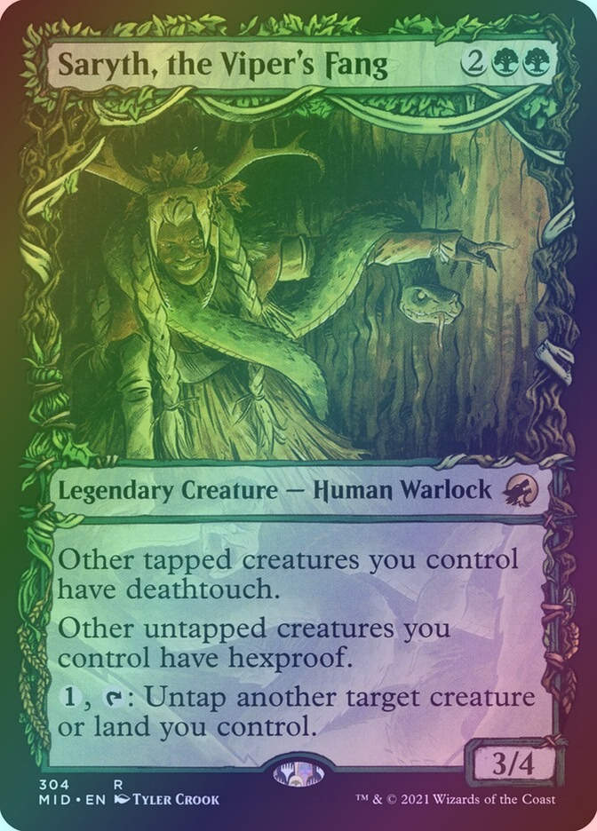 Saryth, the Viper's Fang (MID) (304) / Showcase / Foil