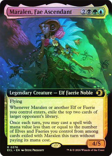 Maralen, Fae Ascendant (ECL) (376) / Extended Art / Foil