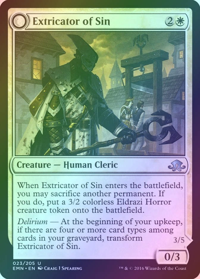 Extricator of Sin // Extricator of Flesh (EMN) (23) / Foil