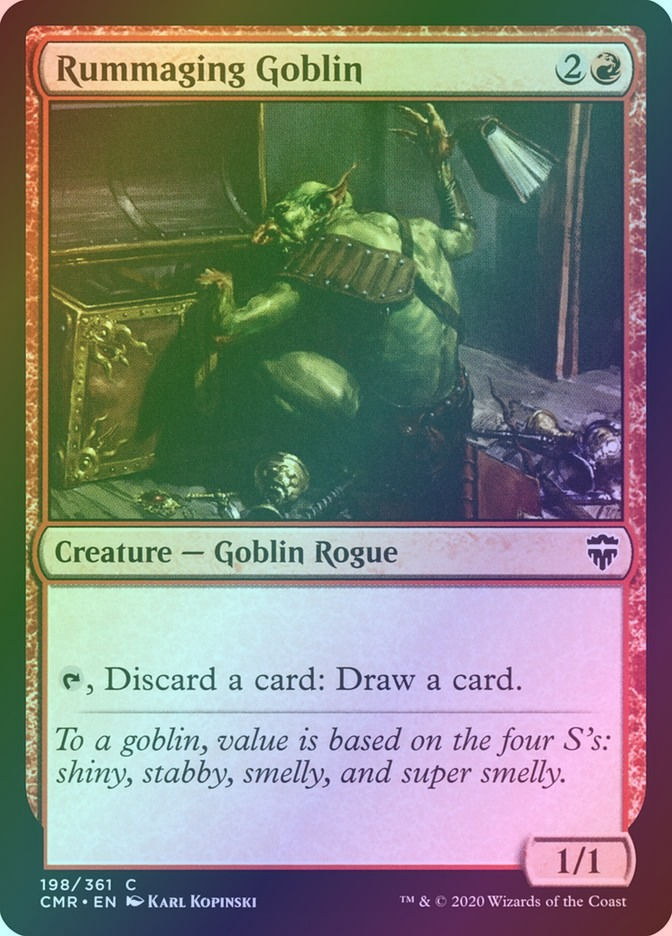 Rummaging Goblin (CMR) (198) / Foil
