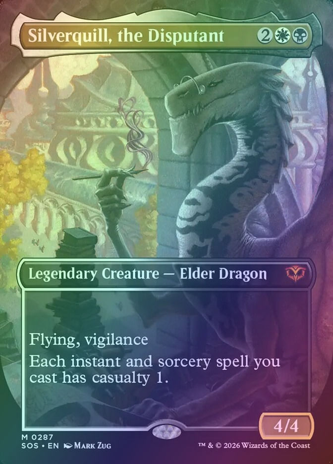 Silverquill, the Disputant (SOS) (287) / Borderless / Foil