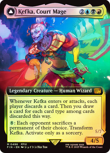 Kefka, Court Mage // (FIN) (496) / Extended Art / Foil