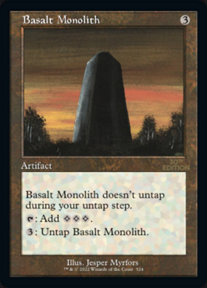 Basalt Monolith (30a) / Retro Frame