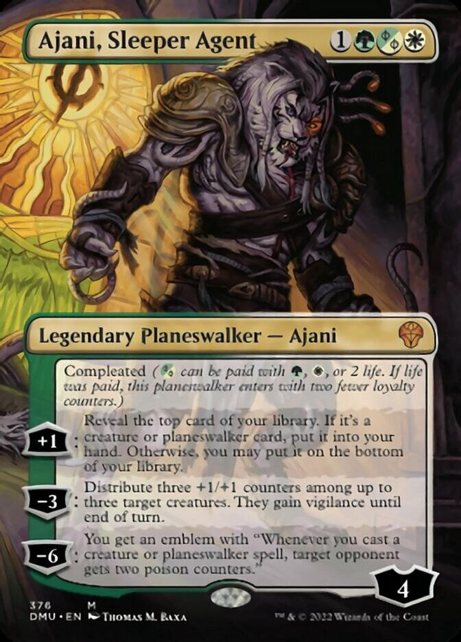 Ajani, Sleeper Agent (DMU) / Borderless Evil