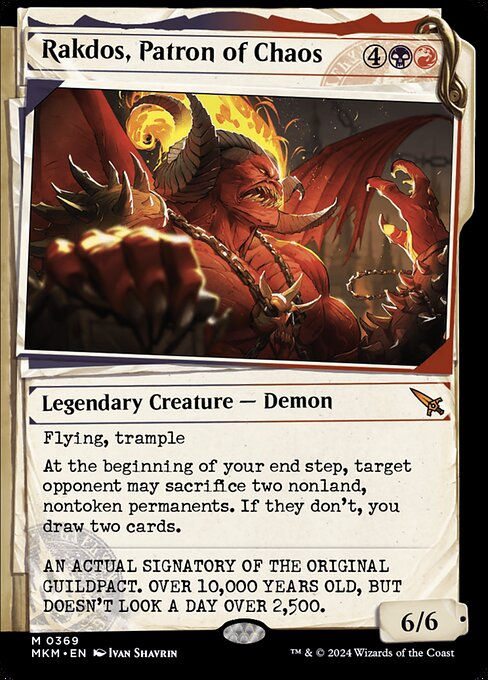 Rakdos, Patron of Chaos (mkm) (369) / Showcase