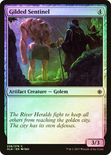 Gilded Sentinel (XLN) (239) / Foil