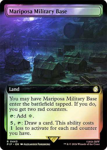 Mariposa Military Base (pip) (443) / Extended Art Foil