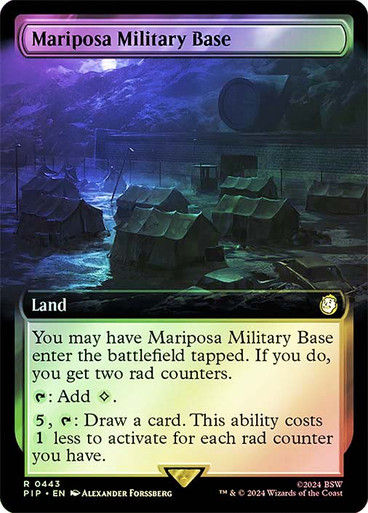 Mariposa Military Base (pip) (443) / Extended Art Foil
