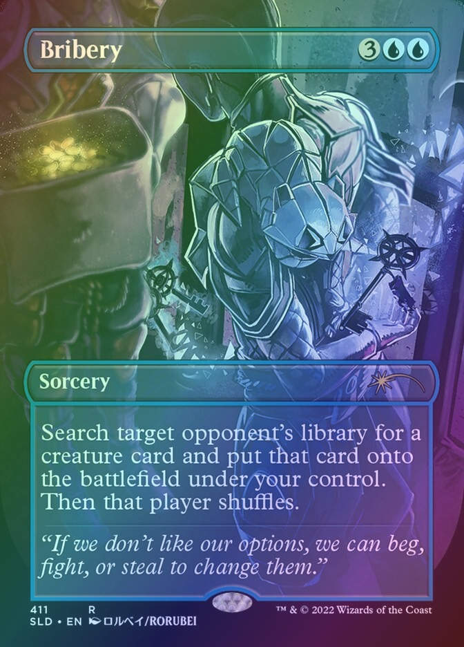 Bribery (SLD) (411) / Borderless / Foil