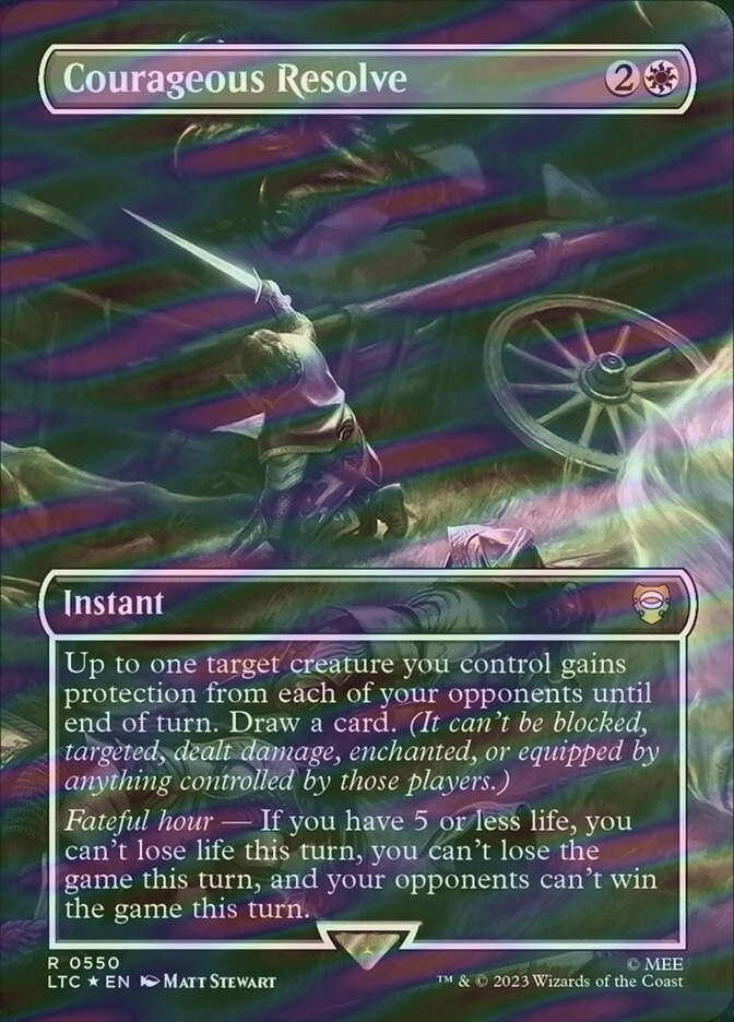 Courageous Resolve (LTC) (550) / Borderless / Surge Foil