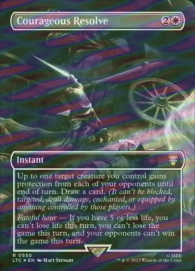 Courageous Resolve (LTC) (550) / Borderless / Surge Foil