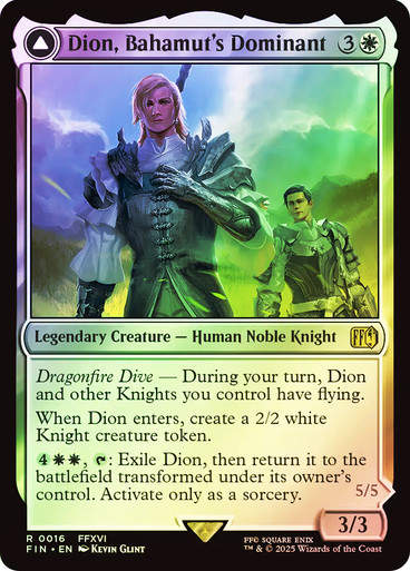 Dion, Bahamut's Dominant // Bahamut, Warden of Light (FIN) (16) / Foil