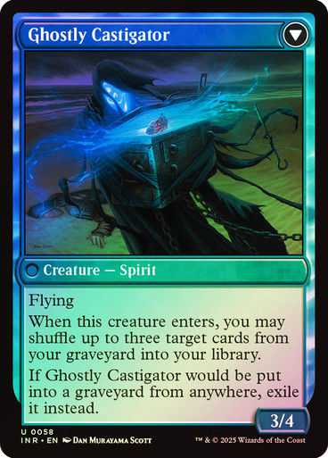 Covetous Castaway // Ghostly Castigator (INR) (58) / Foil — cara 2 de 2