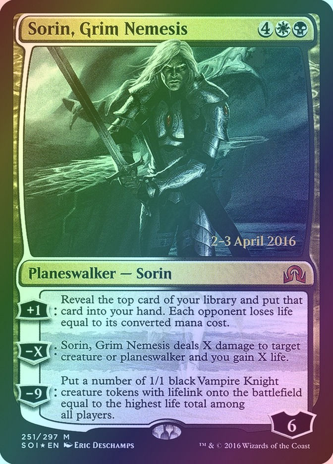 Sorin, Grim Nemesis (PSOI) (251s) / Foil