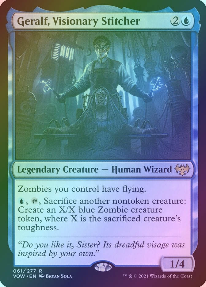 Geralf, Visionary Stitcher (VOW) (61) / Foil
