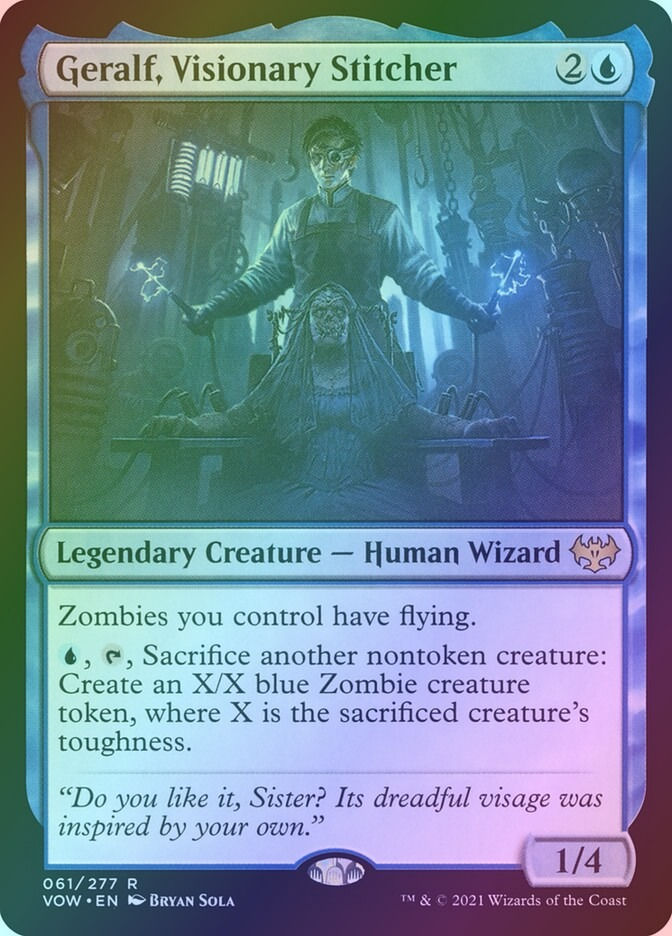 Geralf, Visionary Stitcher (VOW) (61) / Foil