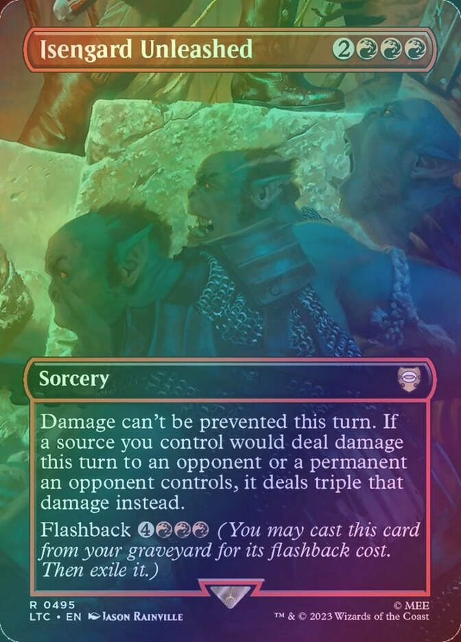 Isengard Unleashed (LTC) (495) / Borderless / Foil