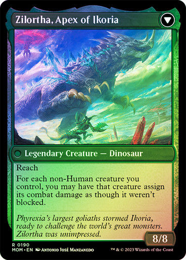 Invasion of Ikoria // Zilortha, Apex of Ikoria (mom) / Foil — cara 2 de 2