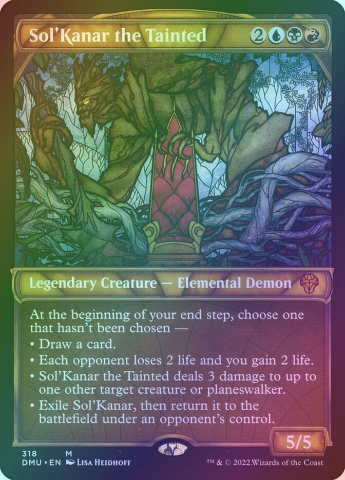 Sol'Kanar the Tainted (DMU) (318) / Showcase / Foil