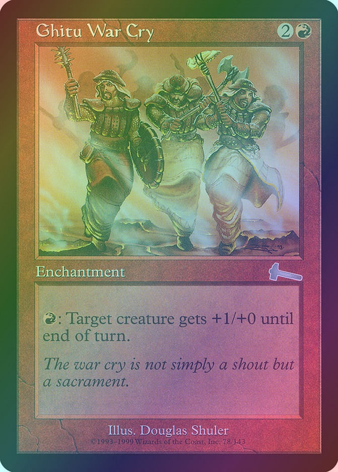 Ghitu War Cry (ULG) (78) / Foil