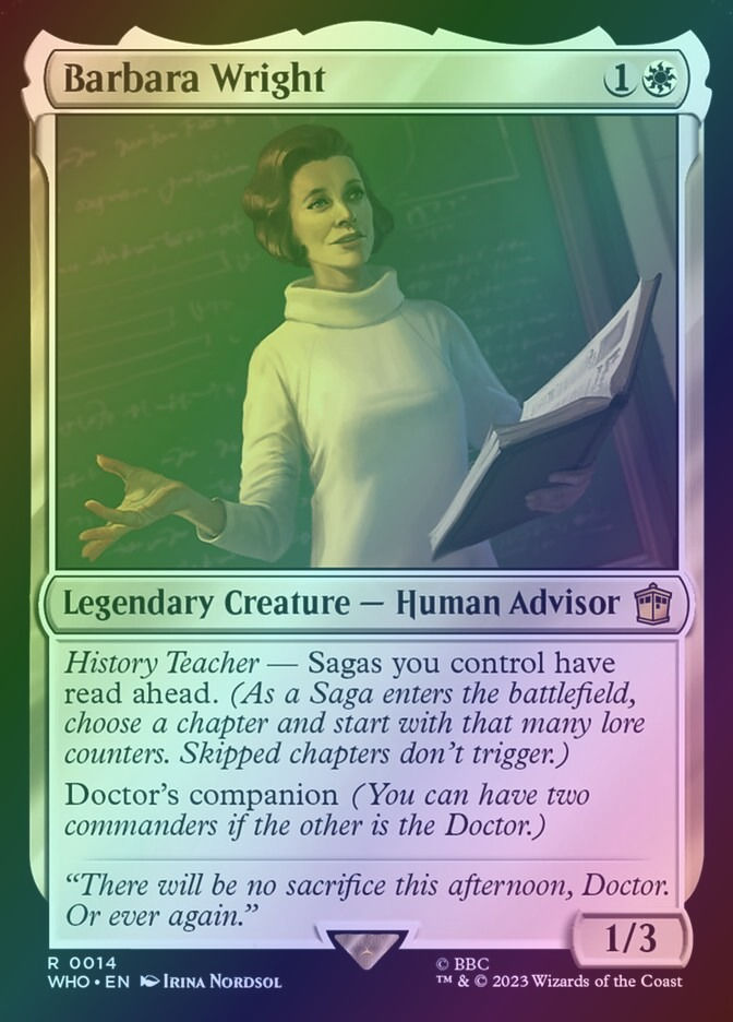 Barbara Wright (WHO) (14) / Foil