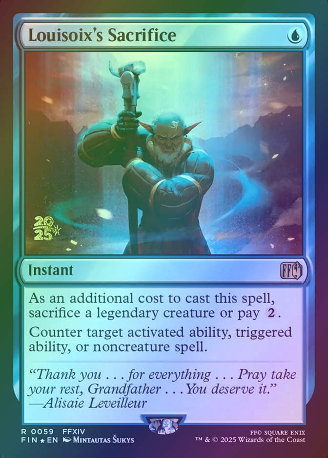 Louisoix's Sacrifice (PFIN) (59s) / Foil