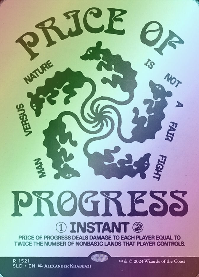 Price of Progress (SLD) (1521★) / Borderless / Rainbow Foil